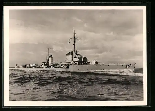AK Torpedoboot Luchs der Kriegsmarine auf hoher See