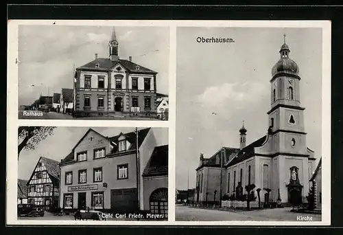 AK Oberhausen, Cafe Carl Friedr. Meyer