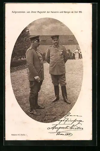 AK Paul von Hindenburg in Uniform 1915