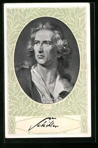 Künstler-AK Friedrich Schiller Portraitmalerei