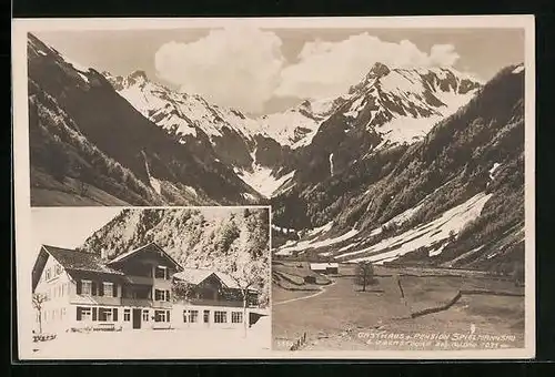 AK Oberstdorf, Gasthaus u. Pension Spielmannsau