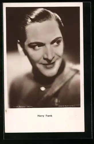 AK Schauspieler Harry Frank in Uniform