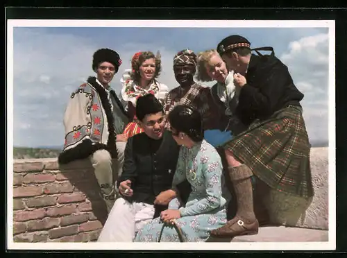 AK Die Jugend der Welt will den Frieden, Glückliche Weltjugend