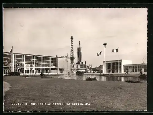 AK Berlin, Deutsche Industrie-Ausstellung 1954, Pavillon der USA