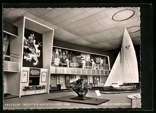 AK Berlin, Deutsche Industrie-Ausstellung 1955, Haus Grossbritannien