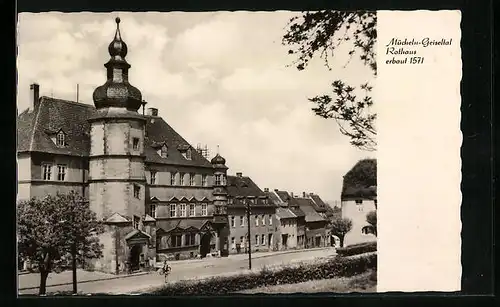 AK Mücheln-Geiseltal, Rathaus erbaut 1571