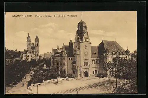 AK Magdeburg, Dom mit dem Kaiser-Friedrich-Museum