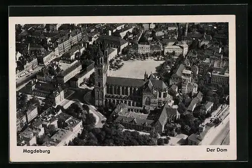 AK Magdeburg, Dom aus der Vogelschau