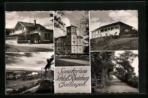 AK Gailingen, Sanatorium Schloss Rheinburg