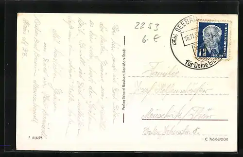 AK Bansin, Sozialversicherung Genesungsheim Fortschritt