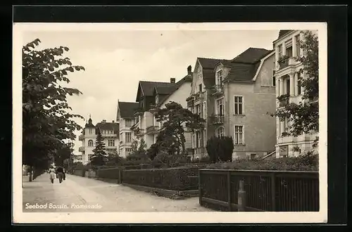 AK Bansin, Strassenpartie der Promenade