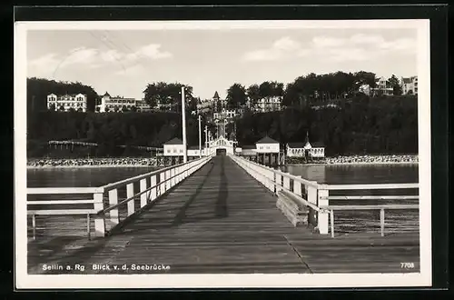 AK Sellin /Rügen, Blick von der Seebrücke