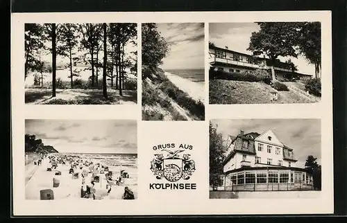 AK Kölpinsee, Strandkörbe, Dünen und Promenade