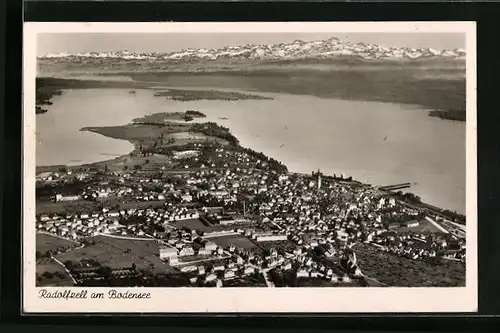 AK Radolfzell /B., Fliegeraufnahme Total