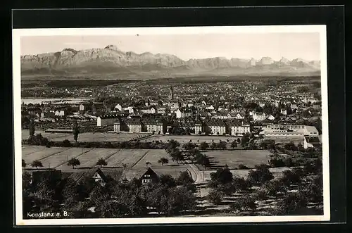 AK Konstanz /B., Gesamtansicht aus der Vogelschau