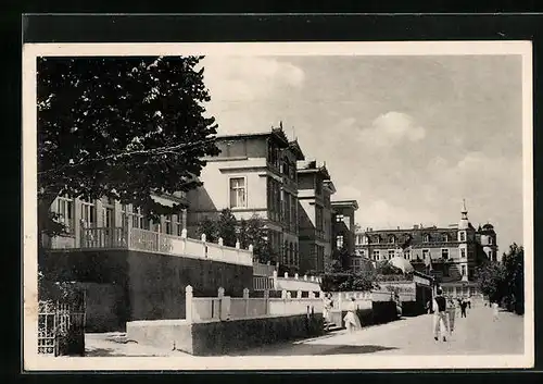 AK Zinnowitz, Promenade am Strand