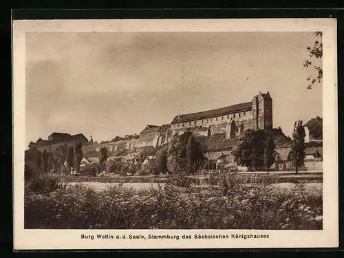 AK Wettin a. d. Saale, Burg Wettin, Stammburg des Sächsischen Königshauses