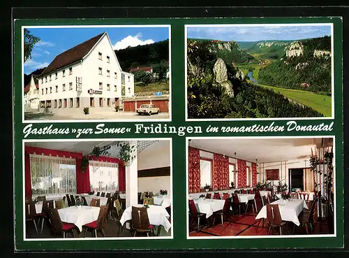 AK Friedlingen im Donautal, Gashof zur Sonne, Innenansichten