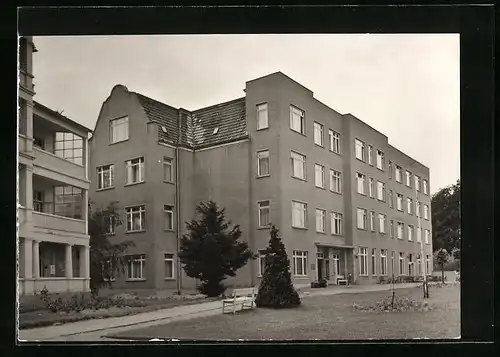 AK Sellin /Rügen, Ortspartie mit Gebäudeansicht