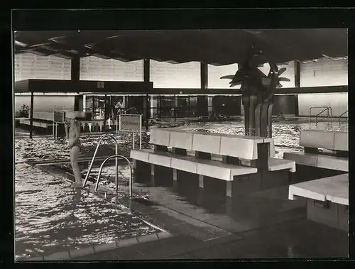 AK Zinnowitz /Kr. Wolgast, Feriendienst der IG Wismut, Meerwasserhallenbad