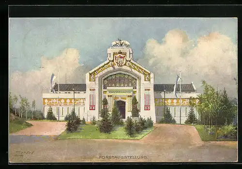 AK Nürnberg, Bayerische-Jubiläums-Landesausstellung 1906, Forstausstellung