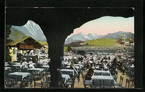 AK Leipzig, Internationale Baufachausstellung mit Sonderausstellungen 1913, Alpen-Restaurant Ober-Bayern