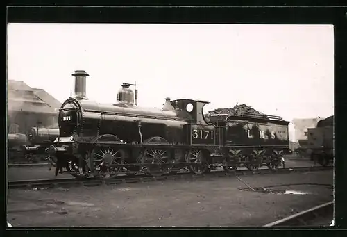 Foto-AK Englische Eisenbahn, Lokomotive No. 3171