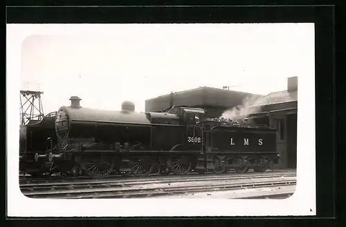 Foto-AK Englische Eisenbahn, Lokomotive No. 3902 der LMS