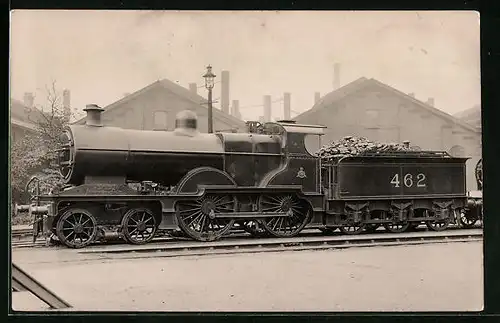 Foto-AK Englische Eisenbahn, Lokomotive No. 462