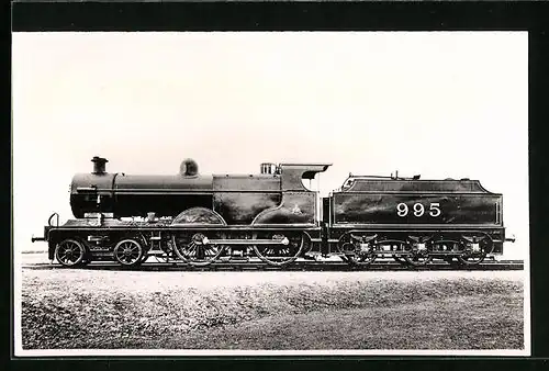 Foto-AK Englische Eisenbahn, Lokomotive No. 995