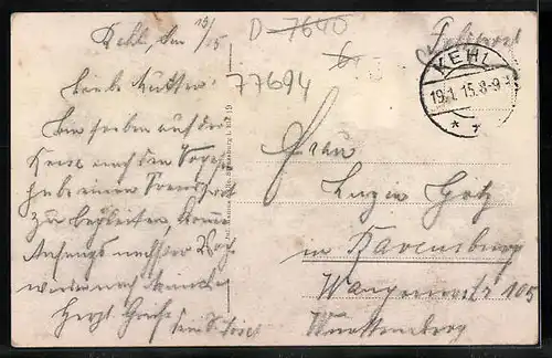 AK Kehl am Rhein, Hauptstrasse