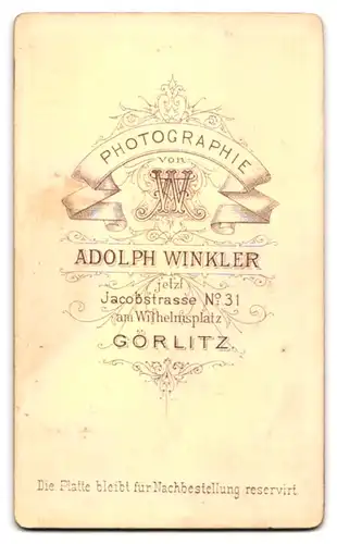 Fotografie Adolph Winkler, Görlitz, Jacobstr. 31, Älterer Geistlicher in Anzugjacke mit Brille