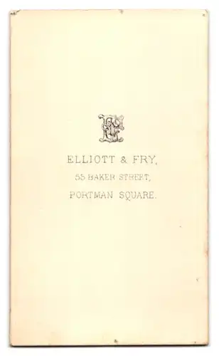 Fotografie Elliott & Fry, London, Portman Square, 55. Baker Street, Junger Mann mit Anzug und Krawatte