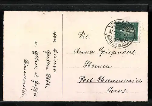 AK Kleeblätter und Hufeisen