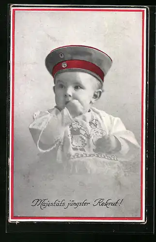 AK Majestäts jüngster Rekrut!, Kinder Kriegspropaganda