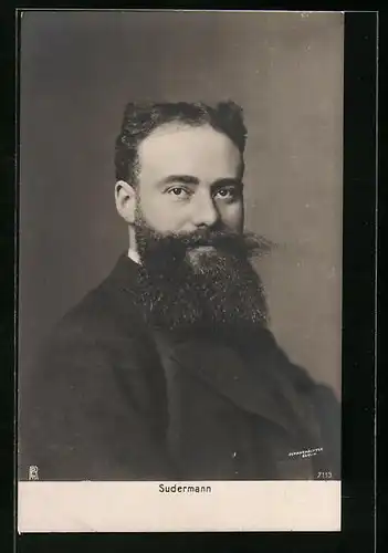 AK Hermann Sudermann mit Vollbart
