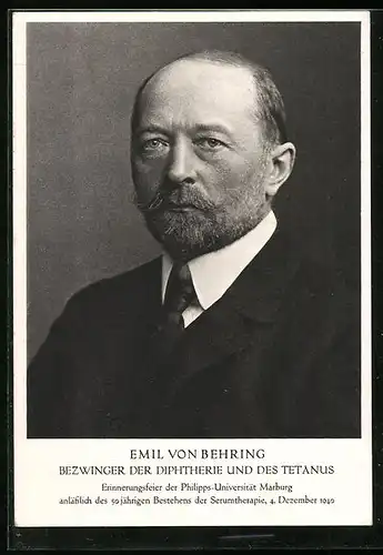 AK Emil von Behring, Bezwinger der Diphterie und des Tetanus