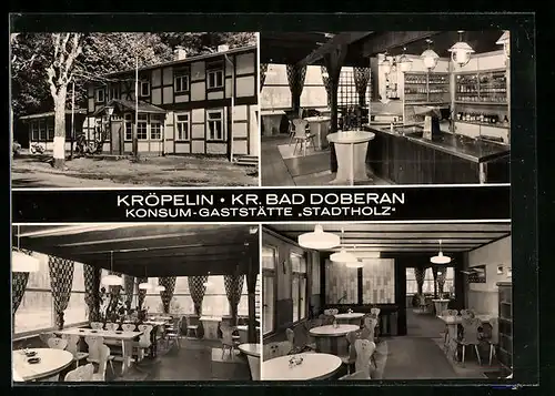 AK Kröpelin /Bad Doberan, Konsum-Gaststätte Stadtholz