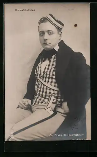 AK Schauspieler Carl Clewing als Pfannenschmidt