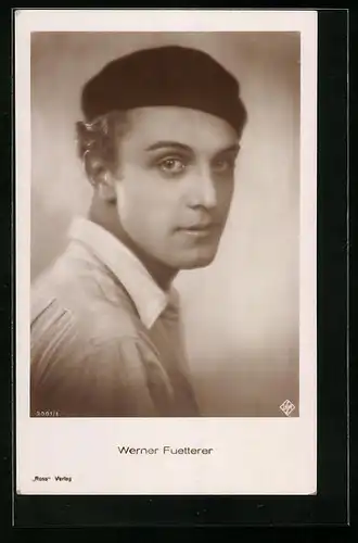 AK Schauspieler Werner Fuetterer mit Mütze