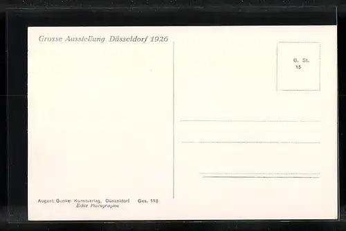 AK Düsseldorf, Grosse Ausstellung 1926, Abschlussbau - Museumsbauten