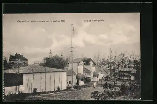AK Bruxelles, Exposition Internationale 1910, Village Sènègalais