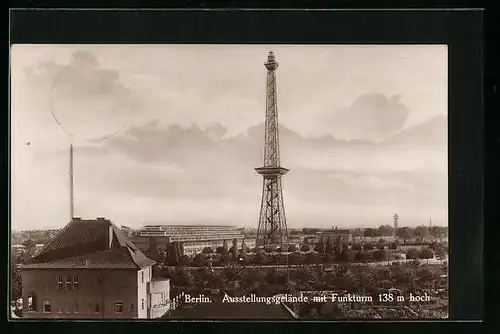 AK Berlin, Ausstellungsgelände mit Funkturm