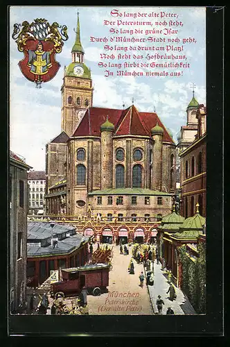 AK München, Peterskirche, Der alte Peter