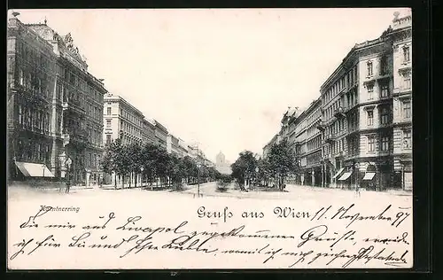 AK Wien, Kärntnerring mit Geschäften