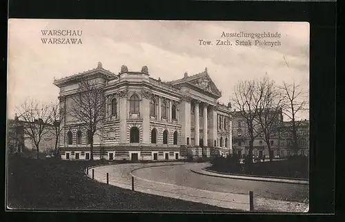 AK Warschau, Ausstellungsgebäude