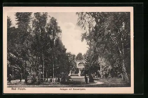 AK Bad Polzin, Anlagen mit Konzertplatz