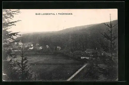 AK Bad Luisenthal /Thür., Fernblick zum Ort