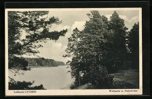 AK Lychen, Waldpartie m. Platkow-See