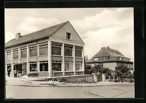 AK Mücheln /Geiseltal, Kaufhaus in der Bürgermeister-Fritsch-Strasse